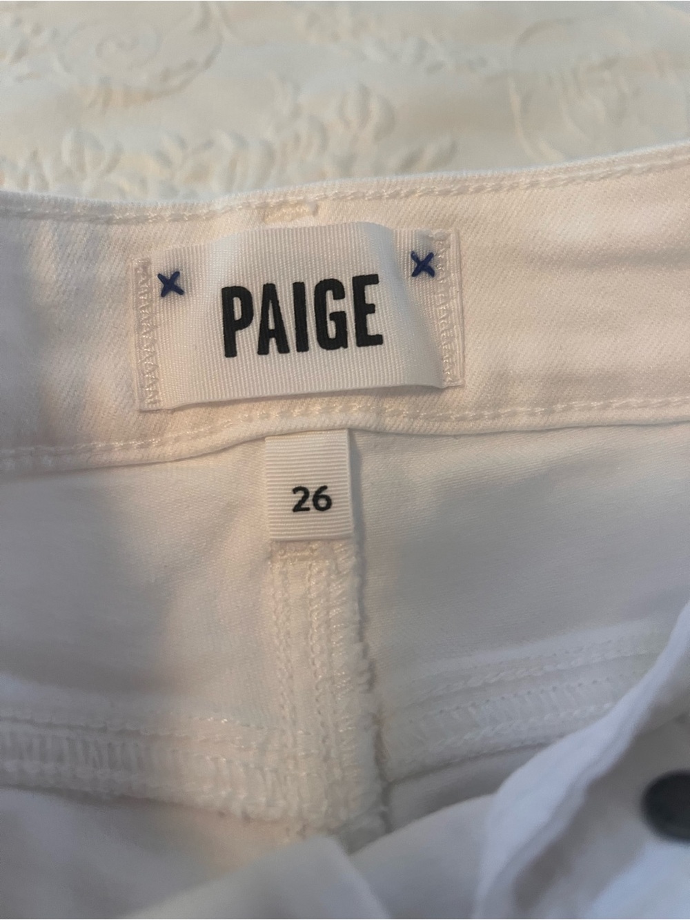 PAIGE White crop Jeans